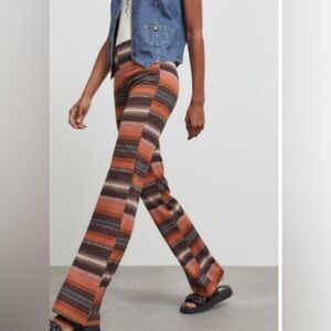 Urban Outfitters Striped Bell Bottom Pants